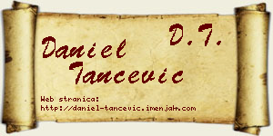 Daniel Tančević vizit kartica